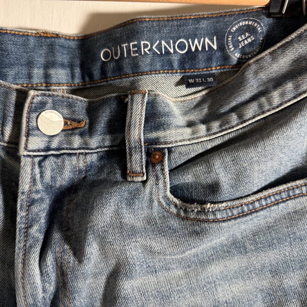Outerknown Jeans - Local Straight Fit - 32x30 - Baja Blue - Picture 10 of 10